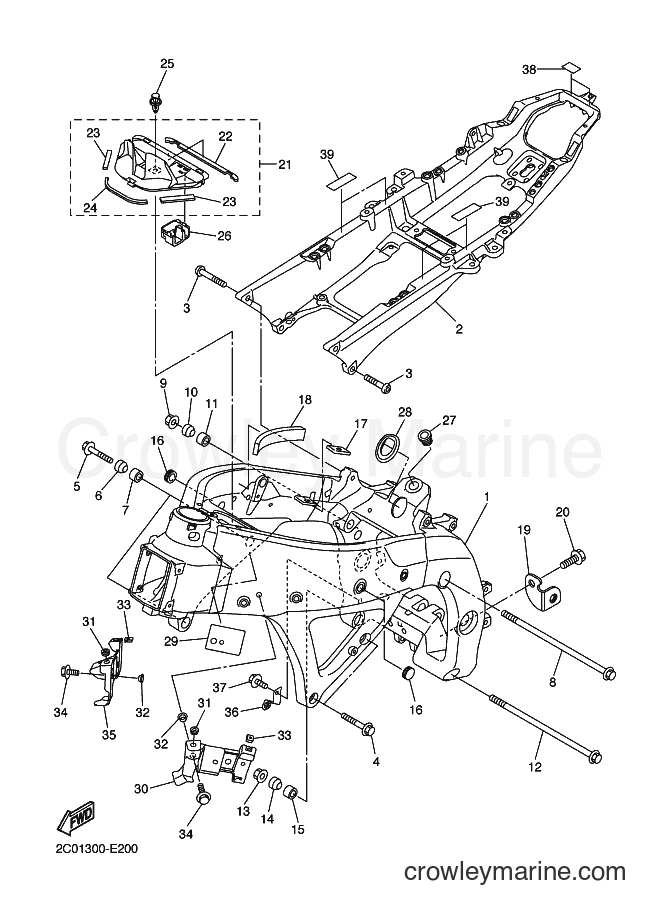 2007 Sport Bike YZF-R6 - YZF-R6 (2C0B) [070] - FRAME