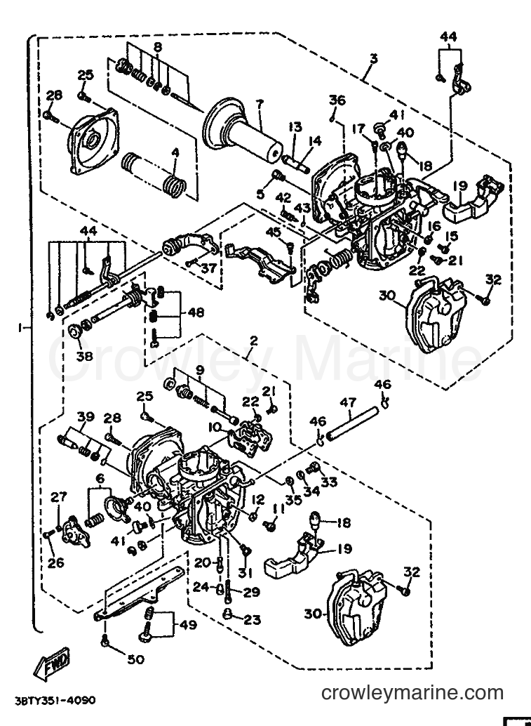 1994 Cruiser XV535 - XV535 (3BTY) [999] - CARBURETOR