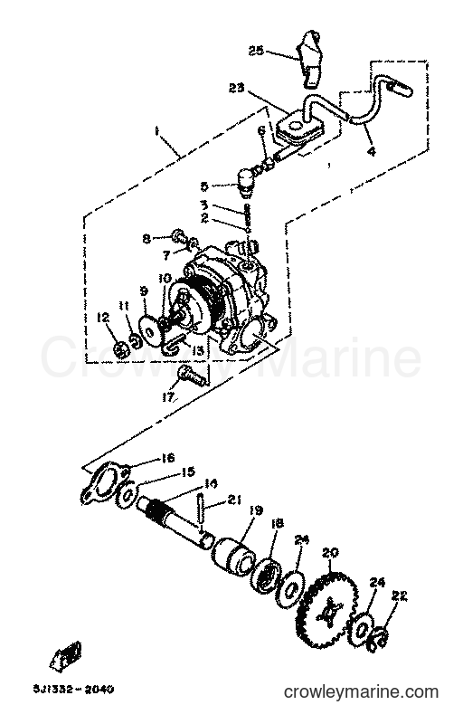 1983 Scooter DT80MX - DT80MX (36N) [999] - OIL PUMP