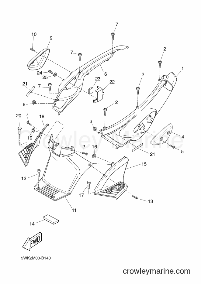 2003 Scooter EW50 - EW50 (5WK2) [030] - SIDE COVER