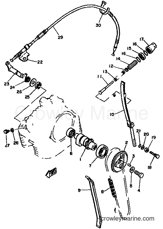 Yamaha Motors XT250 (5G4) [999] - CAMSHAFT & CHAIN