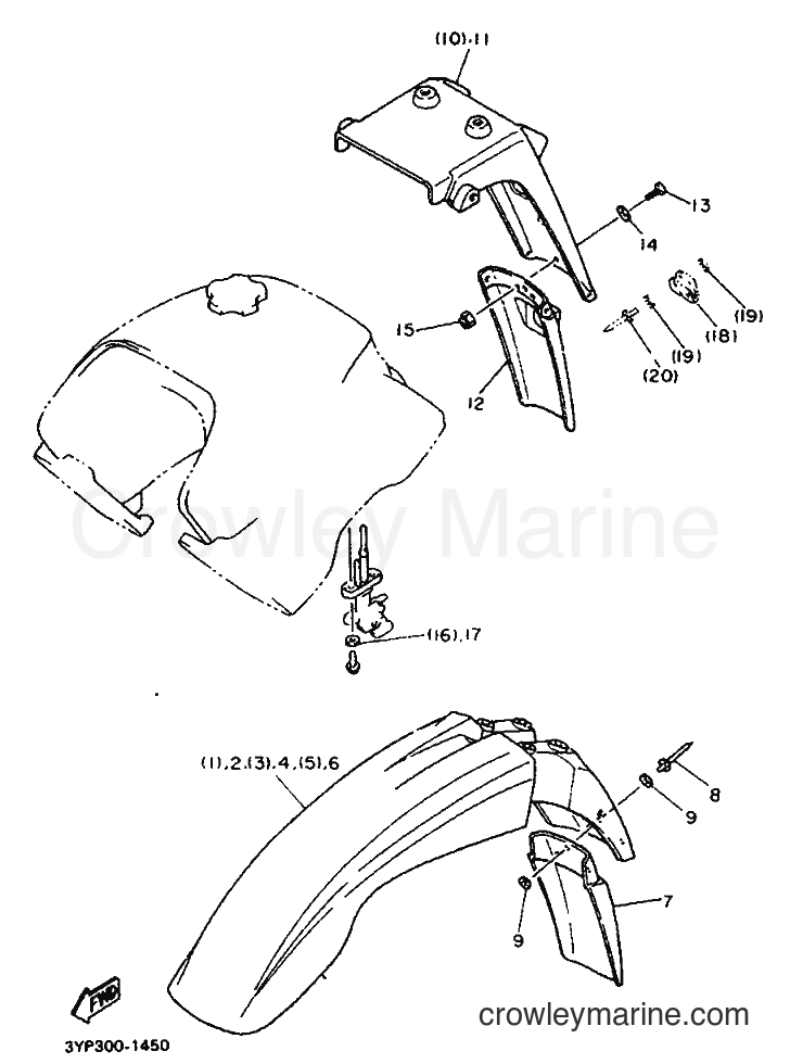 Yamaha Motors XT600 (3YP1) [999] - ALTERNATE FOR CHASSIS