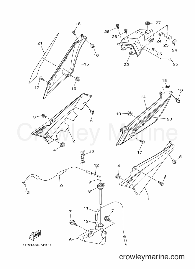Yamaha Motors FZ150 (1PA2) [010] - SIDE COVER