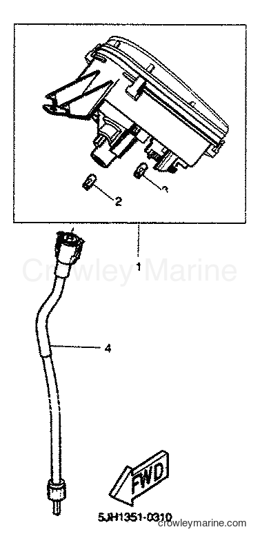 2001 Scooter EW50 - EW50 (5LH3) [010] - METER