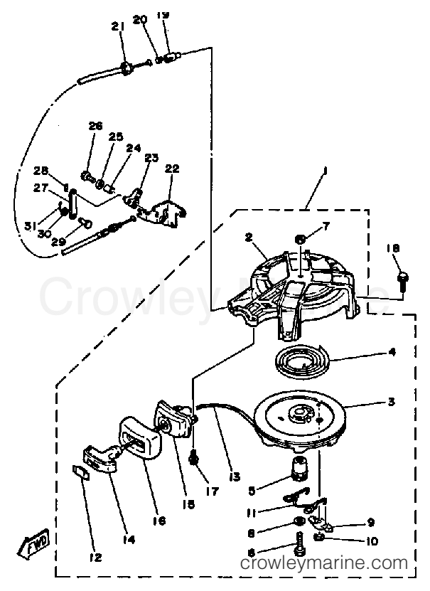Yamaha Motors 4SJ - MANUAL STARTER