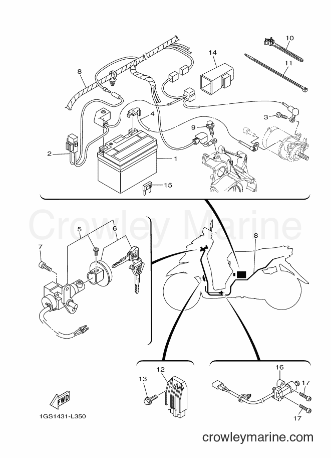 Yamaha Motors AF115FX (1GS1) [010] - ELECTRICAL 1