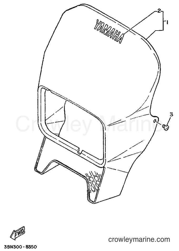 Yamaha Motors DT200R (3MH2) [010] - COWLING 1