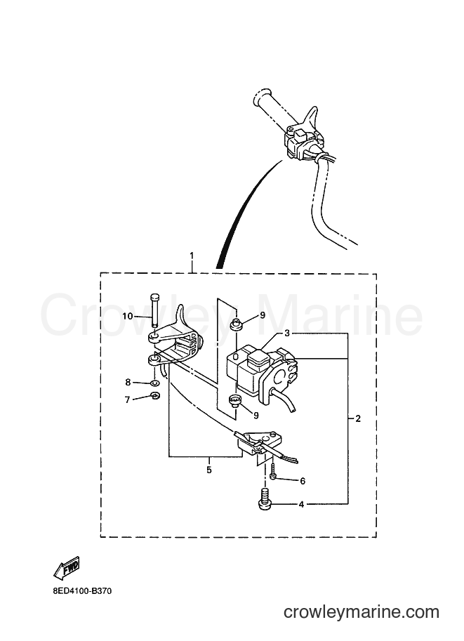 Yamaha Motors MM700 (8ED4) [030] - HANDLE SWITCH & LEVER