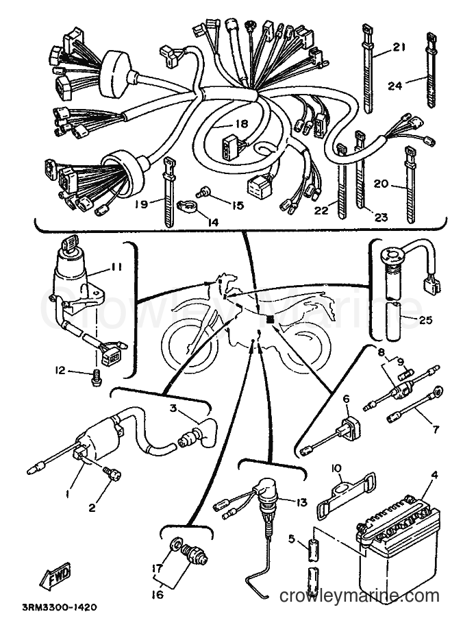 1993 Dirt Bike DT125R - DT125R (4DJ3) [999] - ELECTRICAL 1
