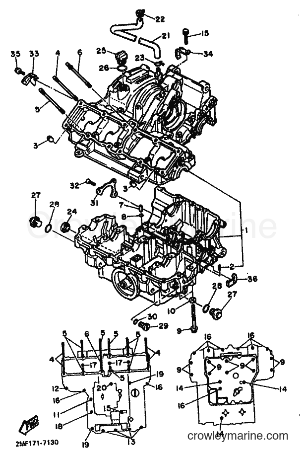 1988 Sport Bike FZ750 - FZ750 (3DW1) [020] - CRANKCASE