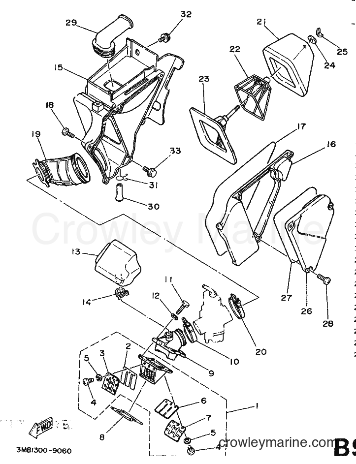 1990 Dirt Bike DT125R - DT125R (3NC2) [999] - INTAKE
