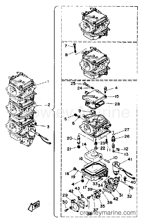 Yamaha Motors 50EJRP - CARBURETOR