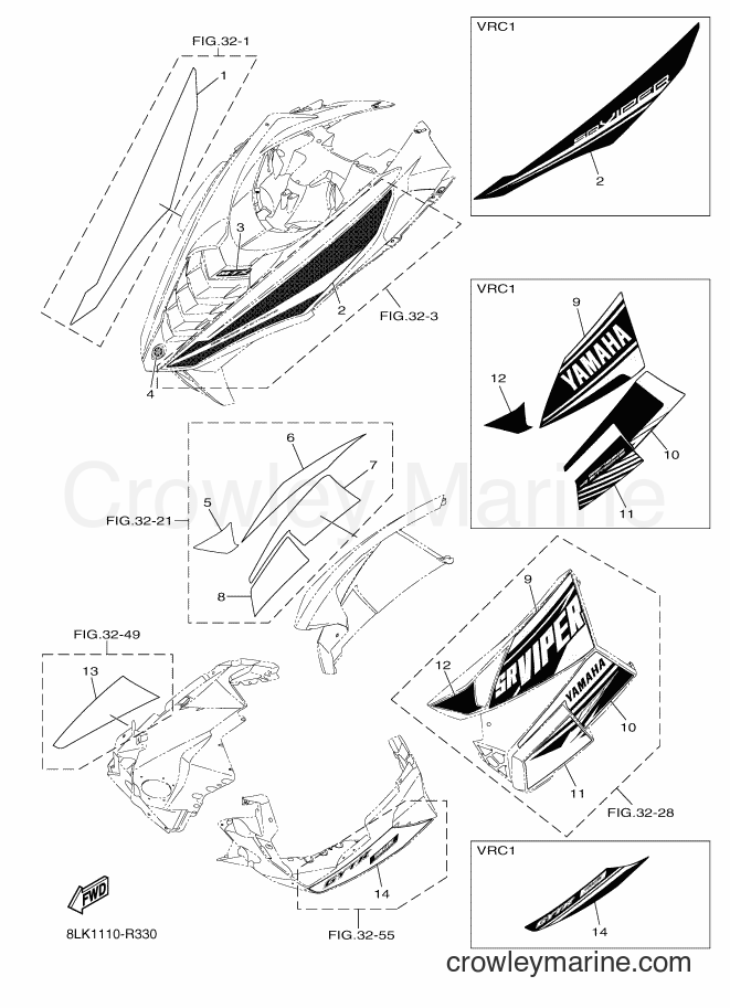 2016 Snowmobile SRV10XS2 - SRV10XS2 (8LK1) [010] - EMBLEM