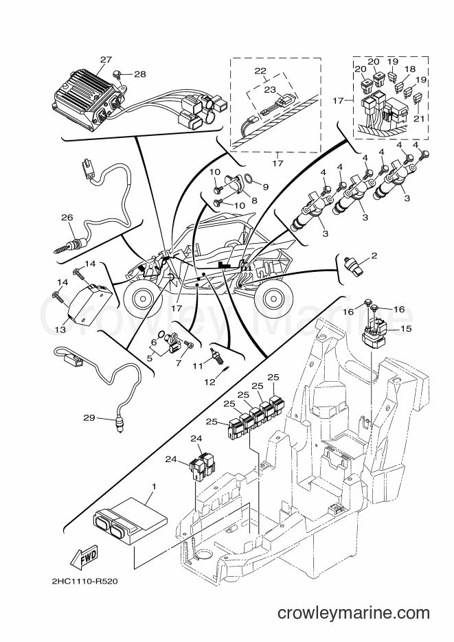 Yamaha Motors YXZ1000ES (2HC2) [010] - ELECTRICAL 1
