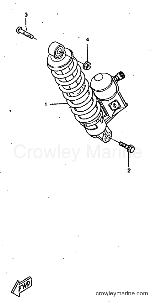 1998 Scooter CW50RSX - CW50RSX (5AY3) [999] - REAR SUSPENSION
