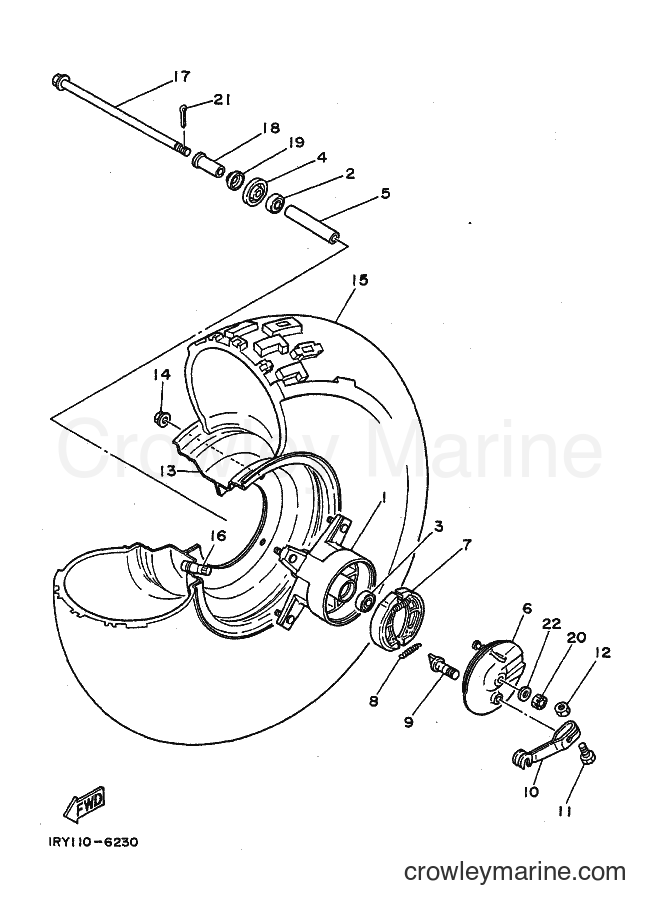1988 Dirt Bike BW80 - BW80 (1RY0) [010] - FRONT WHEEL