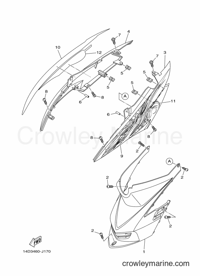 2010 Scooter AL115C - AL115C (14D3) [010] - SIDE COVER