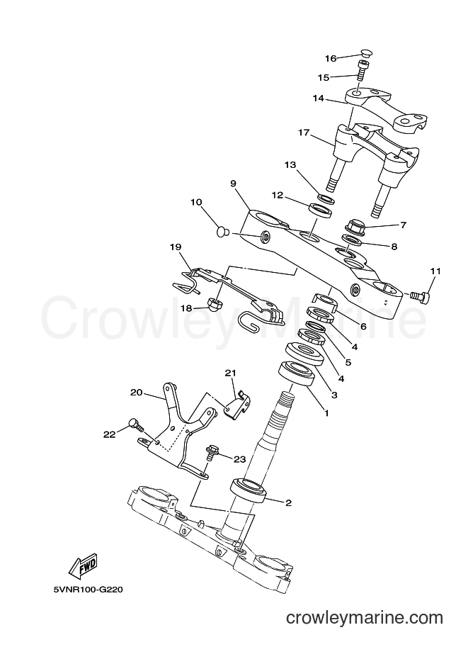 Yamaha Motors XV1700A (5VNT) [010] - STEERING
