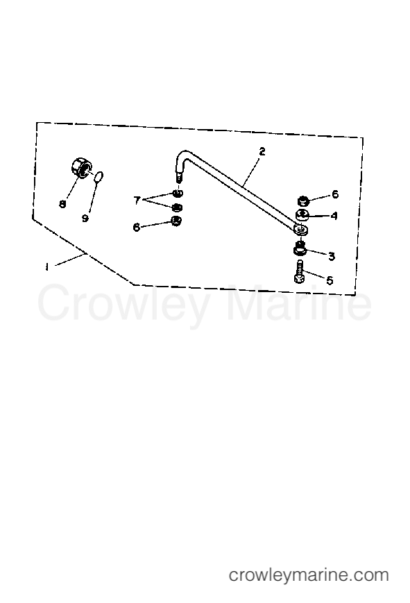 Yamaha Motors 250TURQ - STEERING GUIDE ATTACHMENT