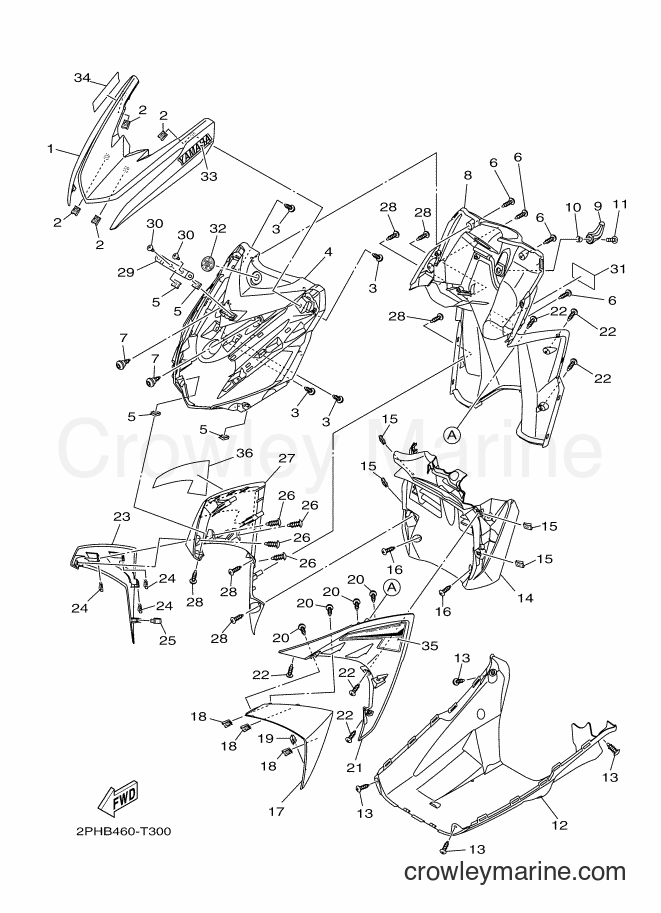 Yamaha Motors LNS125 (2PHB) [010] - LEG SHIELD