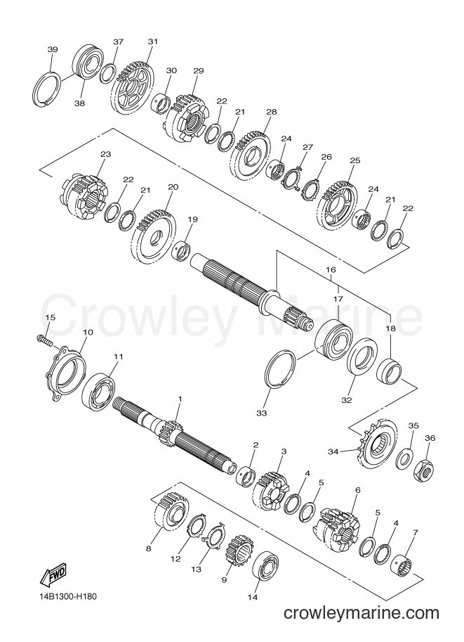 2012 Sport Bike YZF-R1 - YZF-R1 (45B3) [010] - TRANSMISSION