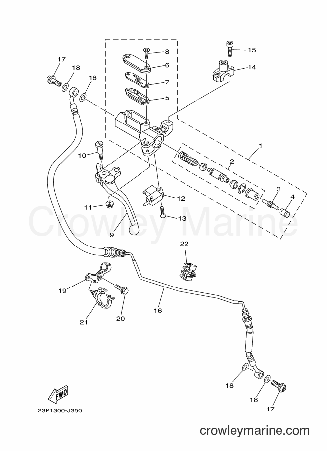 2011 Dirt Bike XT1200Z - XT1200Z (23P8) [010] - FRONT MASTER CYLINDER 2