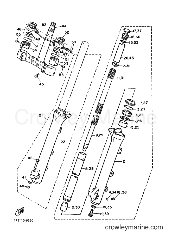 Yamaha Motors XV1100 (3JKF) [010] - FRONT FORK