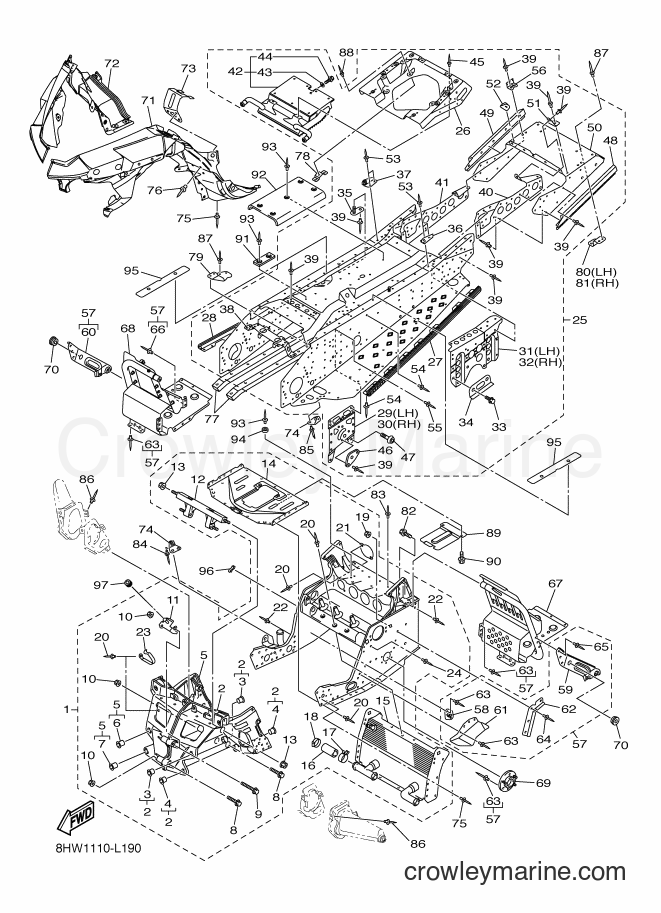 Yamaha Motors RS10ST (8HW2) [030] - FRAME