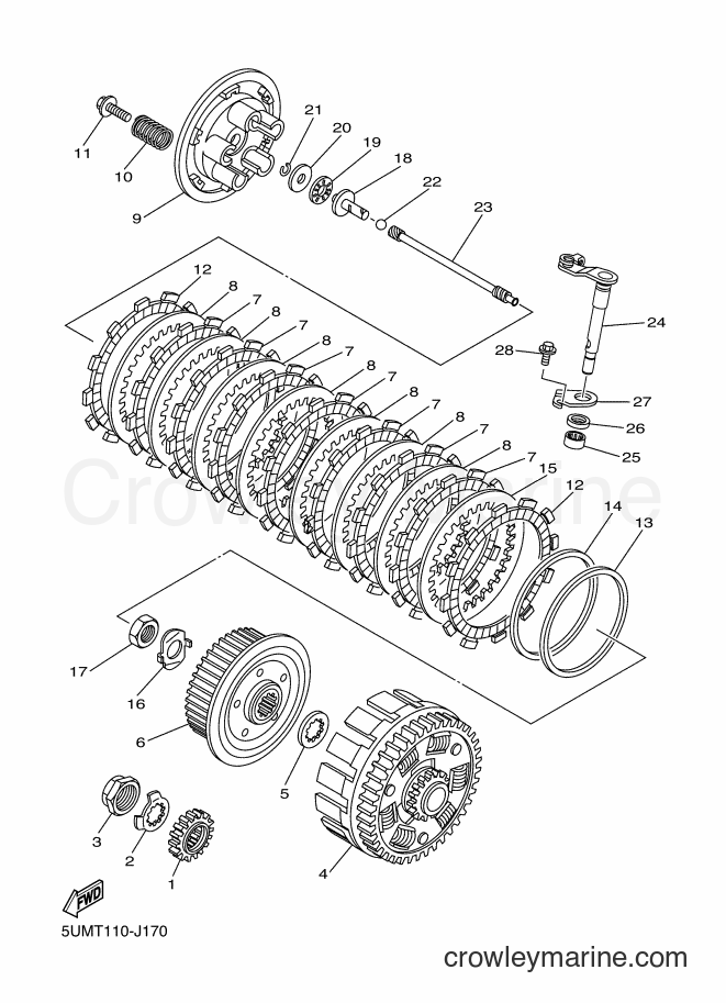 2011 Dirt Bike WR250F - WR250F (1HC2) [010] - CLUTCH