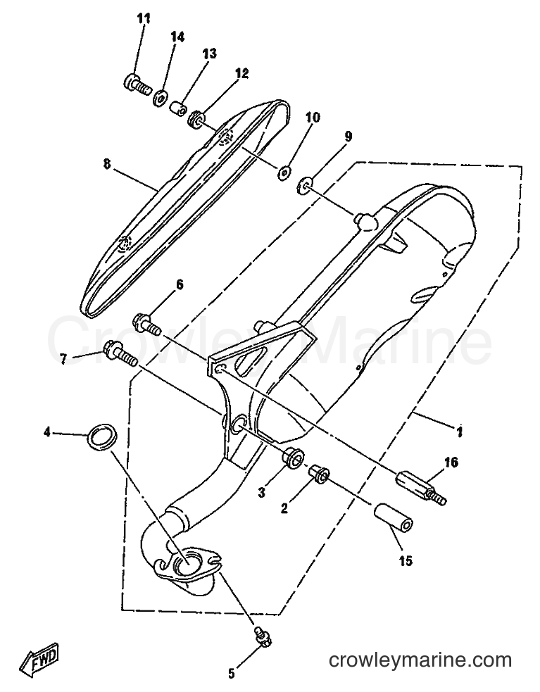 1996 Scooter YA50S - YA50S (4MJ9) [999] - TUBO DE ESCAPE