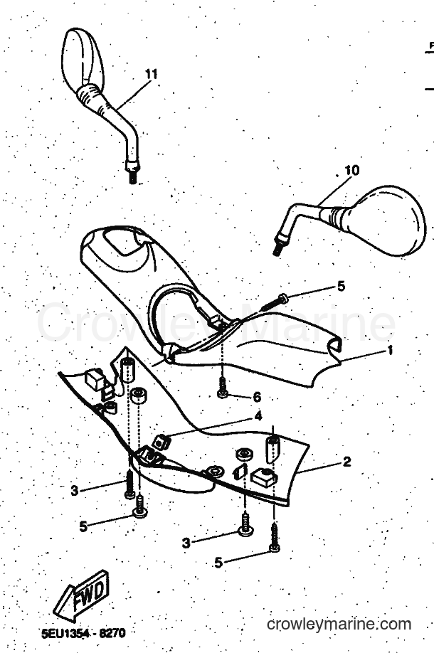 1999 Scooter YH50 - YH50 (5FV1) [010] - COWLING 1