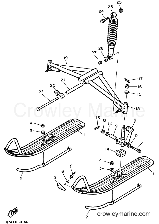 Yamaha Motors SV25EP (87B1) [010] - SKI