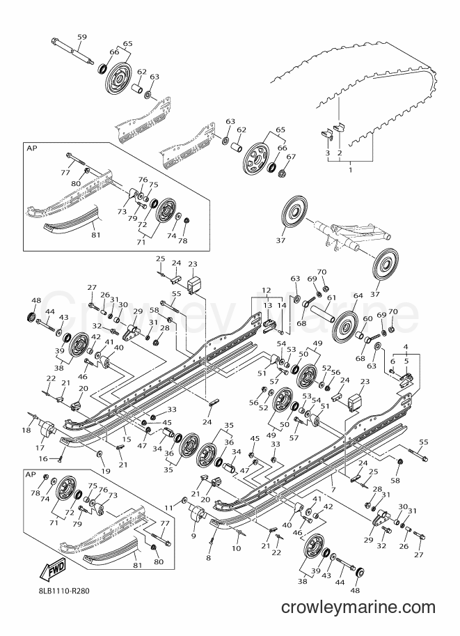 2017 Snowmobile RS10ST2 - RS10ST2 (8LD2) [020] - TRACK SUSPENSION 1