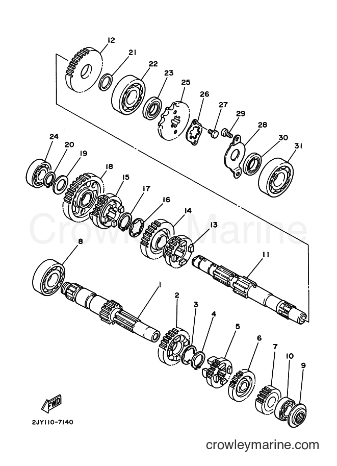 1997 Dirt Bike TW200E - TW200E (3AWV) [010] - TRANSMISSION