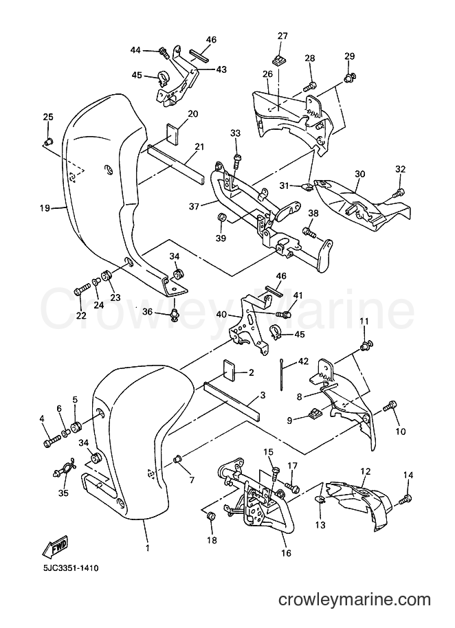 2001 Cruiser XVZ13TF - XVZ13TF (5JC3) [030] - COWLING 2