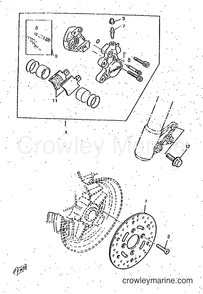 1997 Scooter CW50RS - CW50RS (4YA2) [999] - FRONT BRAKE CALIPER