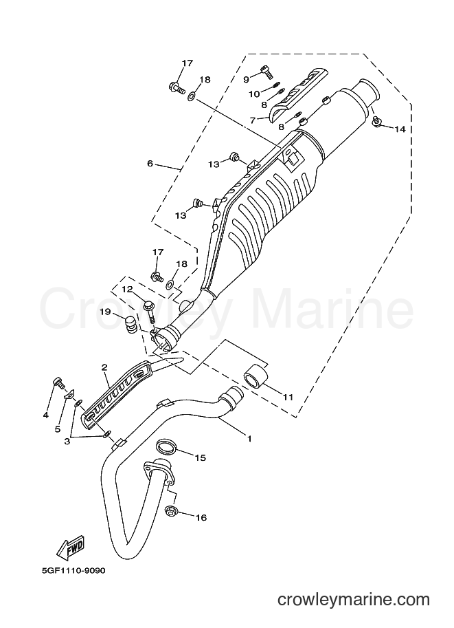 2002 Dirt Bike TT-R250 - TT-R250 (5GFC) [010] - EXHAUST