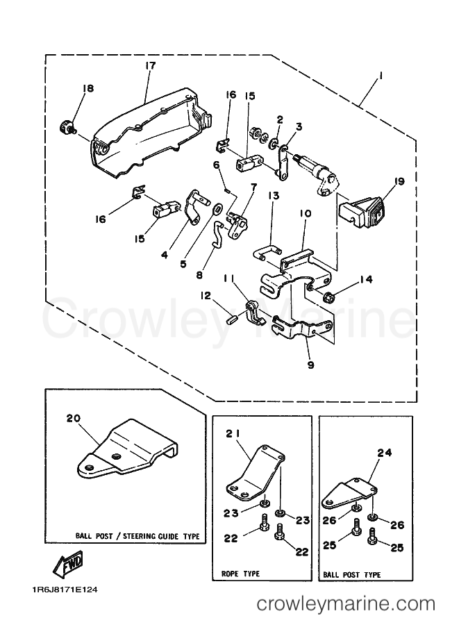1993 International 30hp - 30D (6J8) [030] - REMO-CON ATTACHMENT