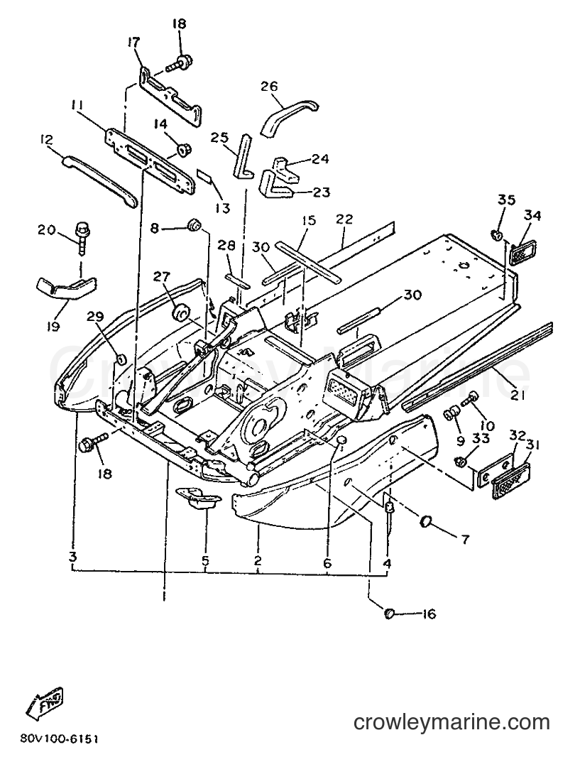 Yamaha Motors BR250 (86A1) [020] - FRAME