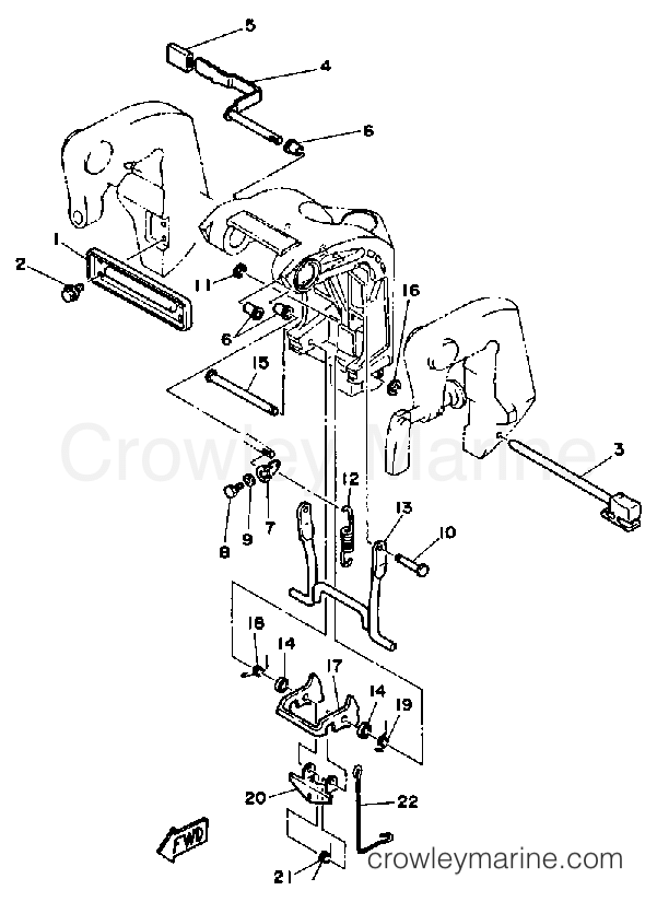 Yamaha Motors 25ESD - BRACKET 2