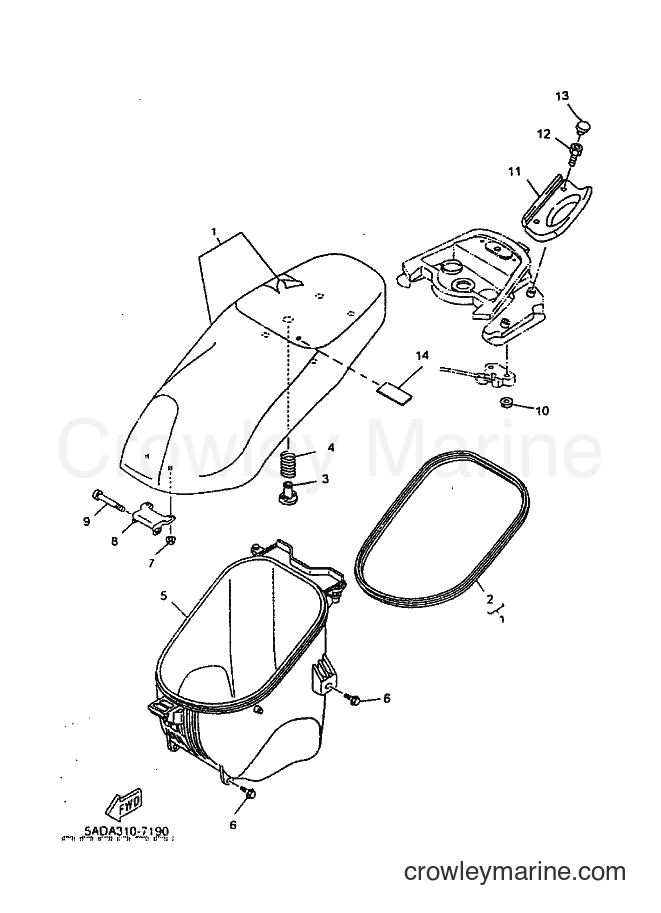 1999 Scooter YN50 - YN50 (5ADK) [010] - SEAT