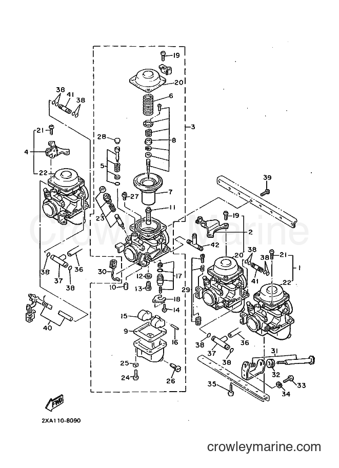 Yamaha Motors YX600 (3LT7) [010] - CARBURETOR