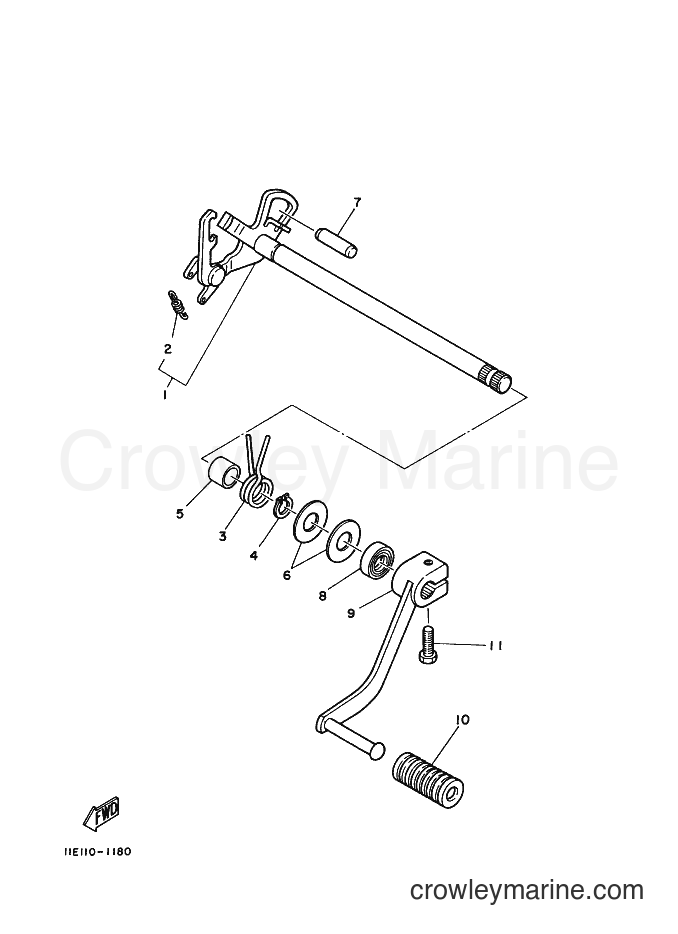 2000 Street Bike SR125 - SR125 (3MW9) [070] - SHIFT SHAFT