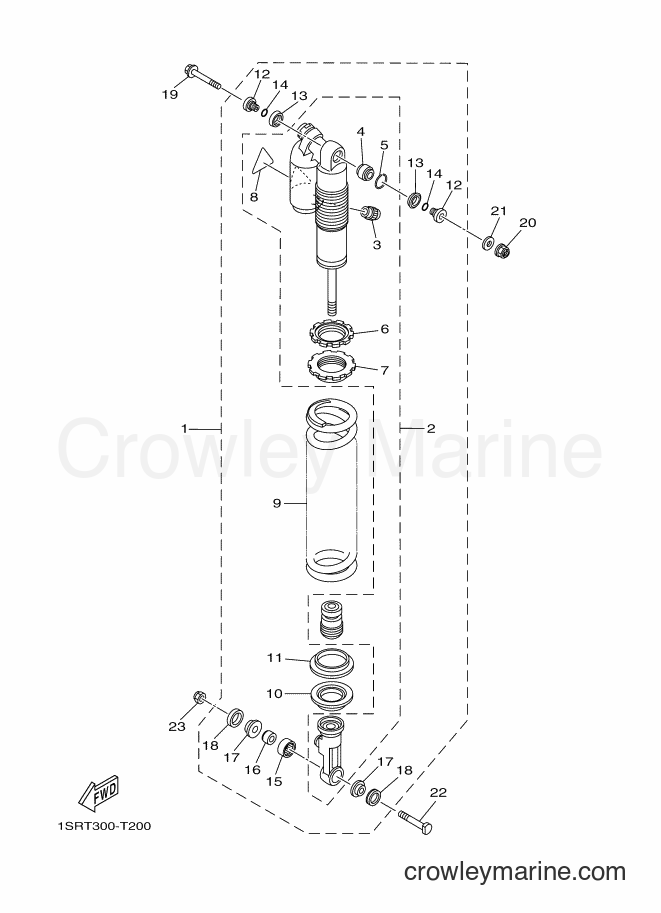 Yamaha Motors YZ125 (B0V2) [010] - REAR SUSPENSION
