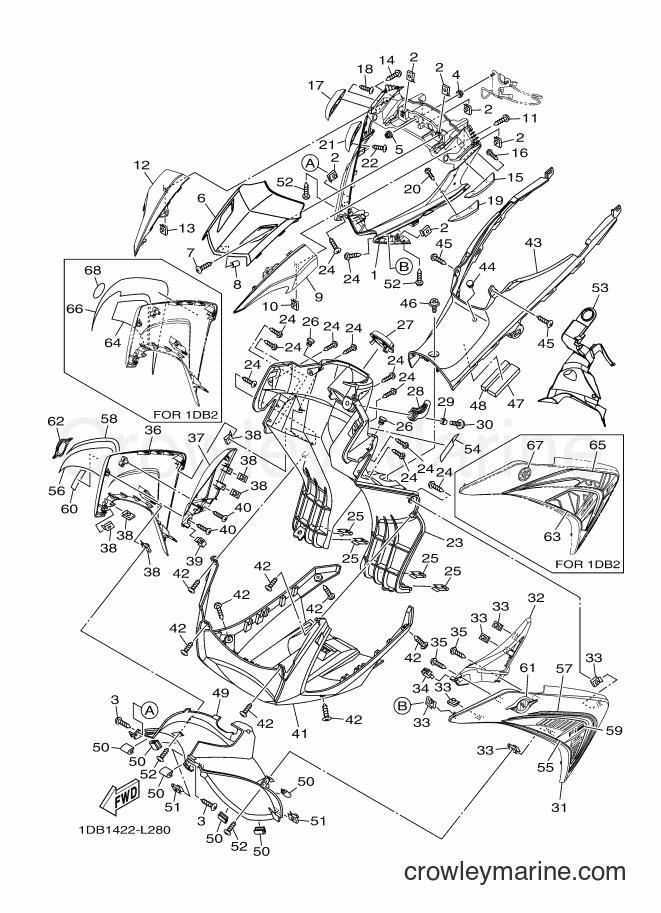 Yamaha Motors AT125FC (1DB1) [010] - LEG SHIELD