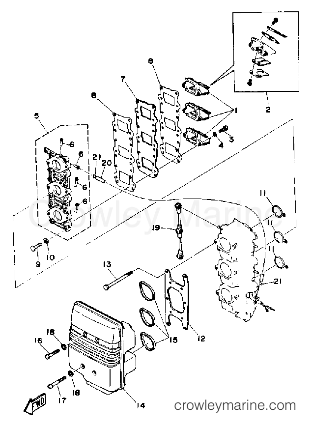 Yamaha Motors 50TLHQ - INTAKE
