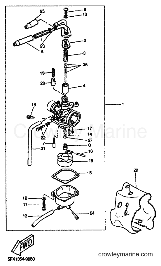 2001 Scooter EW50 - EW50 (5JH3) [030] - CARBURETOR