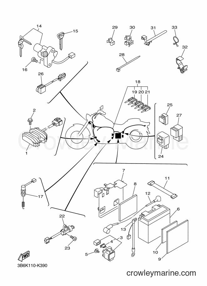 Yamaha Motors XVS650A (1BFE) [010] - ELECTRICAL 1
