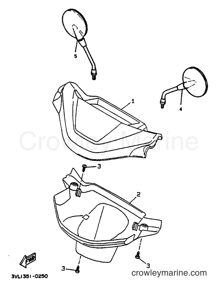 1992 Scooter CW50 - CW50 (4BX2) [999] - COWLING 1