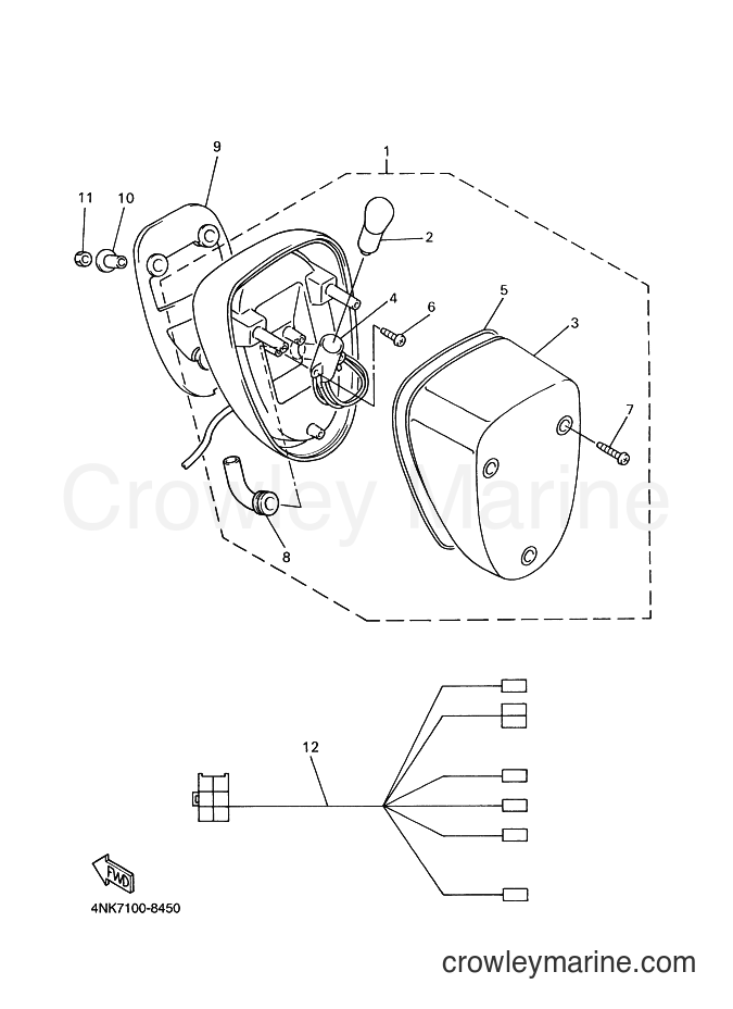Yamaha Motors XVZ1300A (4YP4) [010] - TAILLIGHT